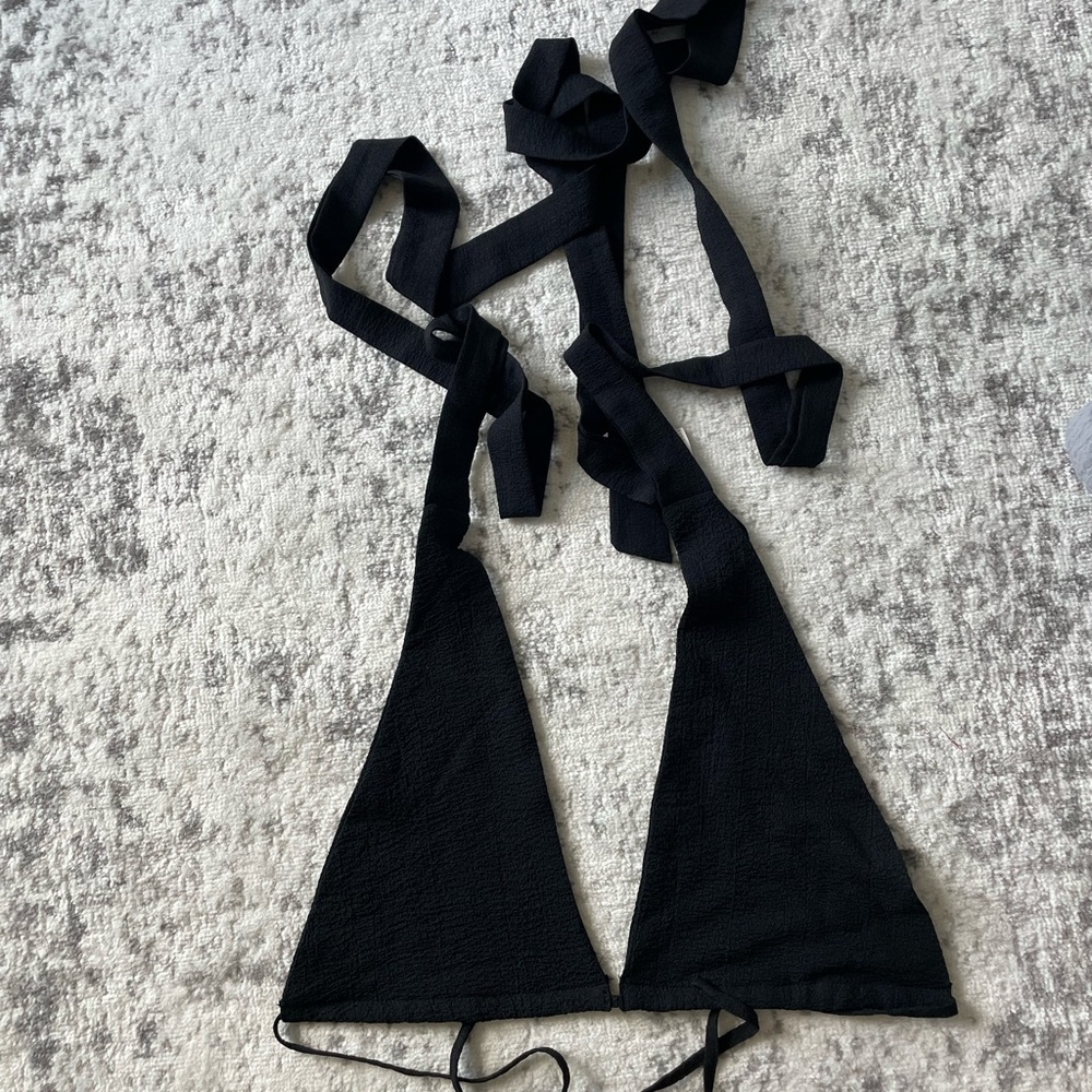 Black Triangle Bikini Top